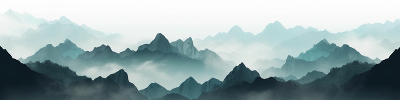 中式蓝色水墨意境山水画,插画/手绘图,插画/手绘图库,插画/手绘图下载,插画/手绘